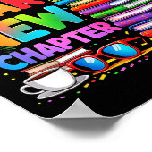 2026 Bookworm Funny Happy New Year Chapter Book Lo ポスター (角)