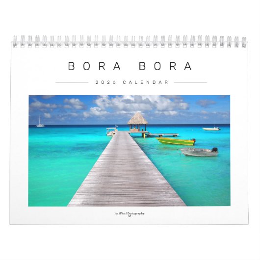 2026 Bora Bora landscape photography カレンダー (カバー)