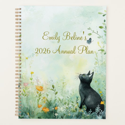 2026 Botanical Cat Planner | Minimal Cat Planner プランナー手帳 (正面)