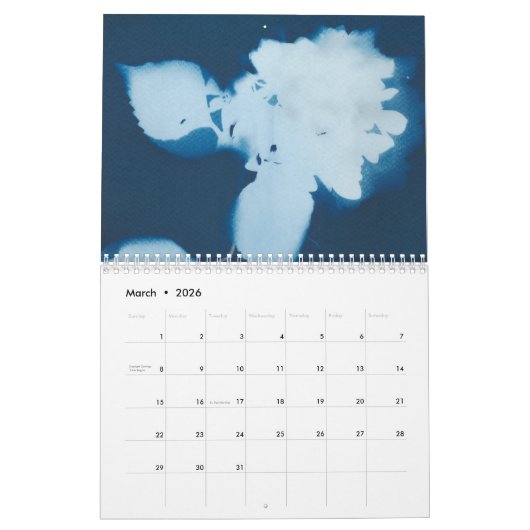 2026 Botanical Wall Art Calendar カレンダー (3月 2026)