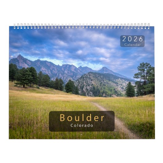 2026 Boulder Colorado Nature Calendar カレンダー (カバー)
