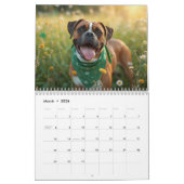 2026 Boxer Dog Wall Calendar | 12 Month Calendar カレンダー (3月 2026)