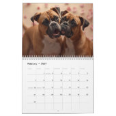2026 Boxer Dog Wall Calendar | 12 Month Calendar カレンダー (2月 2027)