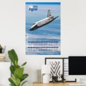 2026 Buran Soviet Shuttle Poster Calendar ポスター (ホームオフィス)