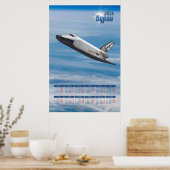 2026 Buran Soviet Shuttle Poster Calendar ポスター (キッチン)