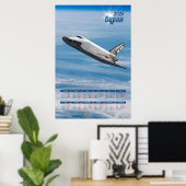 2026 Buran Soviet Shuttle Poster Calendar ポスター (ホームオフィス)