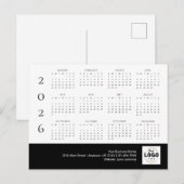 2026 Businessロゴカレンダーはがき ポストカード (正面/裏面)