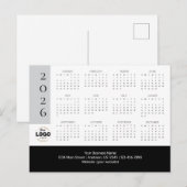 2026 Businessロゴカレンダーはがき ポストカード (正面/裏面)