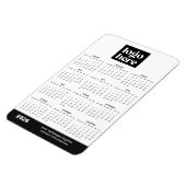2026 Business Logo Magnet Calendar マグネット (左側)