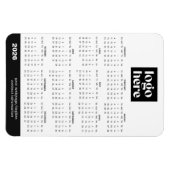 2026 Business Logo Magnet Calendar マグネット (横)