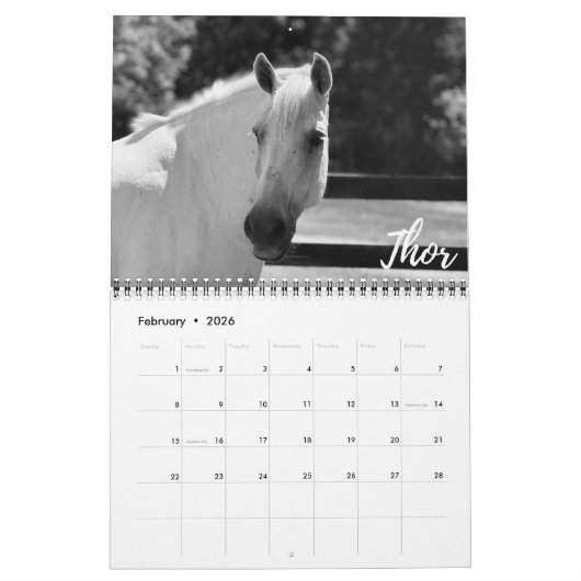 2026 Calendar カレンダー (2月 2026)