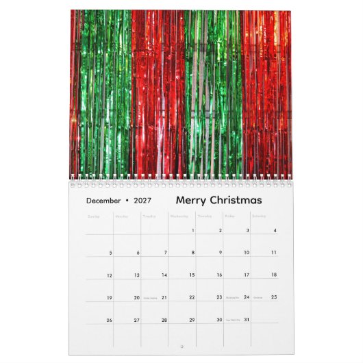 2026 calendar カレンダー (12月 2027)
