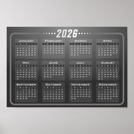 2026 Calendar  ポスター (正面)