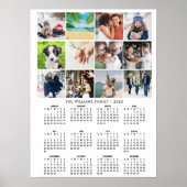 2026 Calendar 12 Photo Collage ポスター (正面)