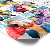 2026 Calendar 4 Photo Simple Poster ポスター (角)