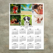 2026 Calendar 6 Photo Collage Modern ポスター