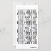 2026 Calendar Add 1 Photo Simple Card (裏面)