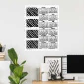 2026 Calendar Add 4 Photos Poster 24x32in ポスター (ホームオフィス)