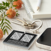 2026 Calendar Add 4 Vertical Photos Keychain キーホルダー (正面右)