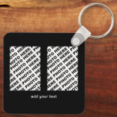 2026 Calendar Add 4 Vertical Photos Metal Keychain キーホルダー (裏面)