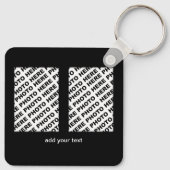 2026 Calendar Add 4 Vertical Photos Metal Keychain キーホルダー (裏面)