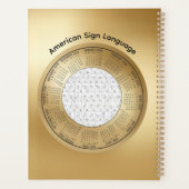 2026 Calendar ASL American Sign Language Planner プランナー手帳 (裏面)