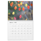2026 Calendar (Autumn Leaves- Created by Grok) カレンダー (2月 2026)