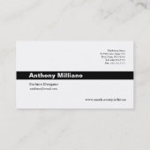2026 Calendar Business Card horizontal White 名刺 (裏面)