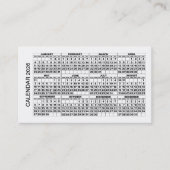 2026 Calendar Business Card horizontal White 名刺 (正面)