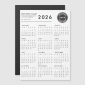 2026 Calendar Business Logo Custom Magnet (正面/裏面)