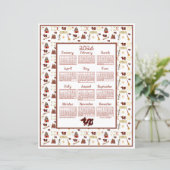 2026 Calendar Chinese Dragon Repeat  Fabric Font (スタンド正面)