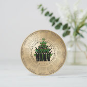 2026 Calendar Choir Singing Christmas Tree Holiday シーズンカード (スタンド正面)