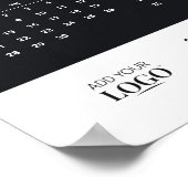 2026 Calendar Corporate Business Logo Branded  ポスター (角)