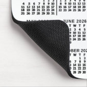 2026 Calendar Custom Business Logo Name Easy White マウスパッド (コーナー)