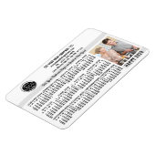 2026 Calendar Custom Business Logo Name Photo Whit マグネット (左側)