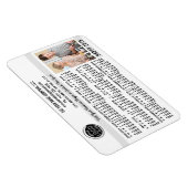 2026 Calendar Custom Business Logo Name Photo Whit マグネット (右側)