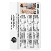 2026 Calendar Custom Business Logo Name Photo Whit マグネット (縦)