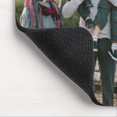 2026 Calendar Custom Photo Monogram Name Navy マウスパッド (コーナー)