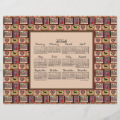 2026 Calendar Dressage Horse Collage (正面)