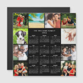 2026 Calendar Family 10 Photo Collage Magnet (正面/裏面)
