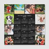 2026 Calendar Family 10 Photo Collage Magnet (正面)