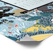 2026 Calendar Full Year Floral Butterflies ポスター (角)