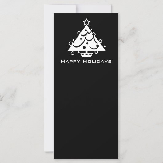 2026 Calendar Holidays Rack Card Black Tree (裏面)
