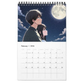 2026 Calendar (Images created by Grok) カレンダー (2月 2026)