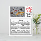 2026 Calendar Imagine Peace Photo Love Fabric Font (スタンド正面)