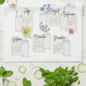 2026 Calendar Kitchen Tea Towel キッチンタオル (折り畳み)