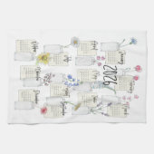 2026 Calendar Kitchen Tea Towel キッチンタオル (横)