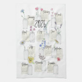 2026 Calendar Kitchen Tea Towel キッチンタオル (縦)