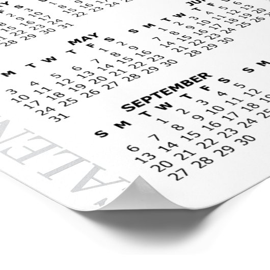 2026 Calendar, Large, Mona Lisa/ Leonardo da Vinci ポスター (角)