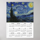 2026 Calendar, Large, Starry Night / Van Gogh ポスター (正面)